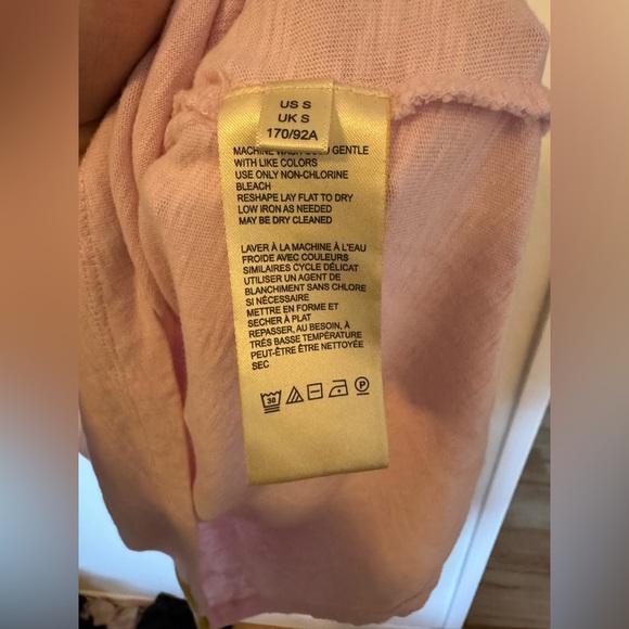 Anthropologie Daily Practice Sporty Striped Zip Cotton Dress Pink Small EUC - Picture 10 of 11